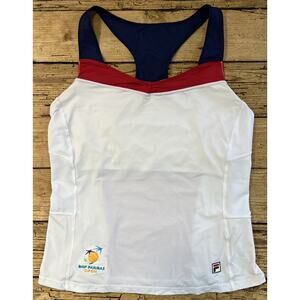Fila Women’s White/Red/Blue BNP PARIBAS OPEN Tennis Tank Size S NWOT
